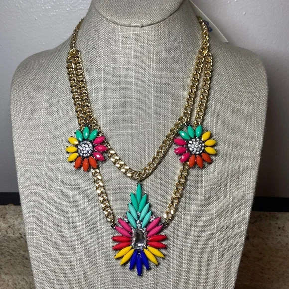 AMRITA SINGH Magnificent multicolored necklace - Picture 1 of 3